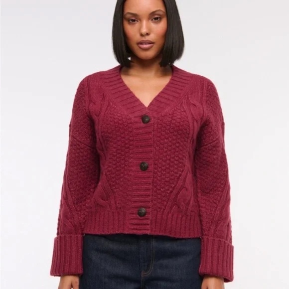 Abercrombie Seedstitch Cable Cardigan - Picture 1 of 8